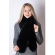 Black fox fur scarf